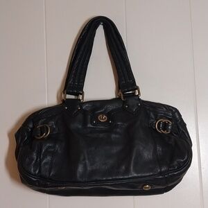 Marc Jacobs black leather satchel